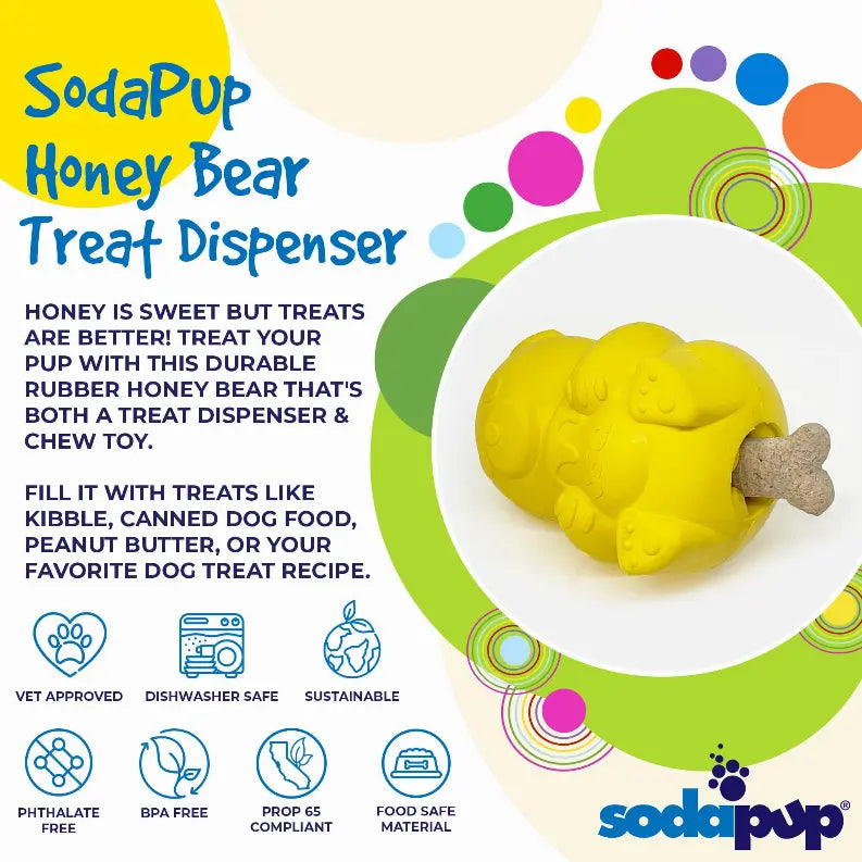 Honey Bear Treat Dispenser SodaPup