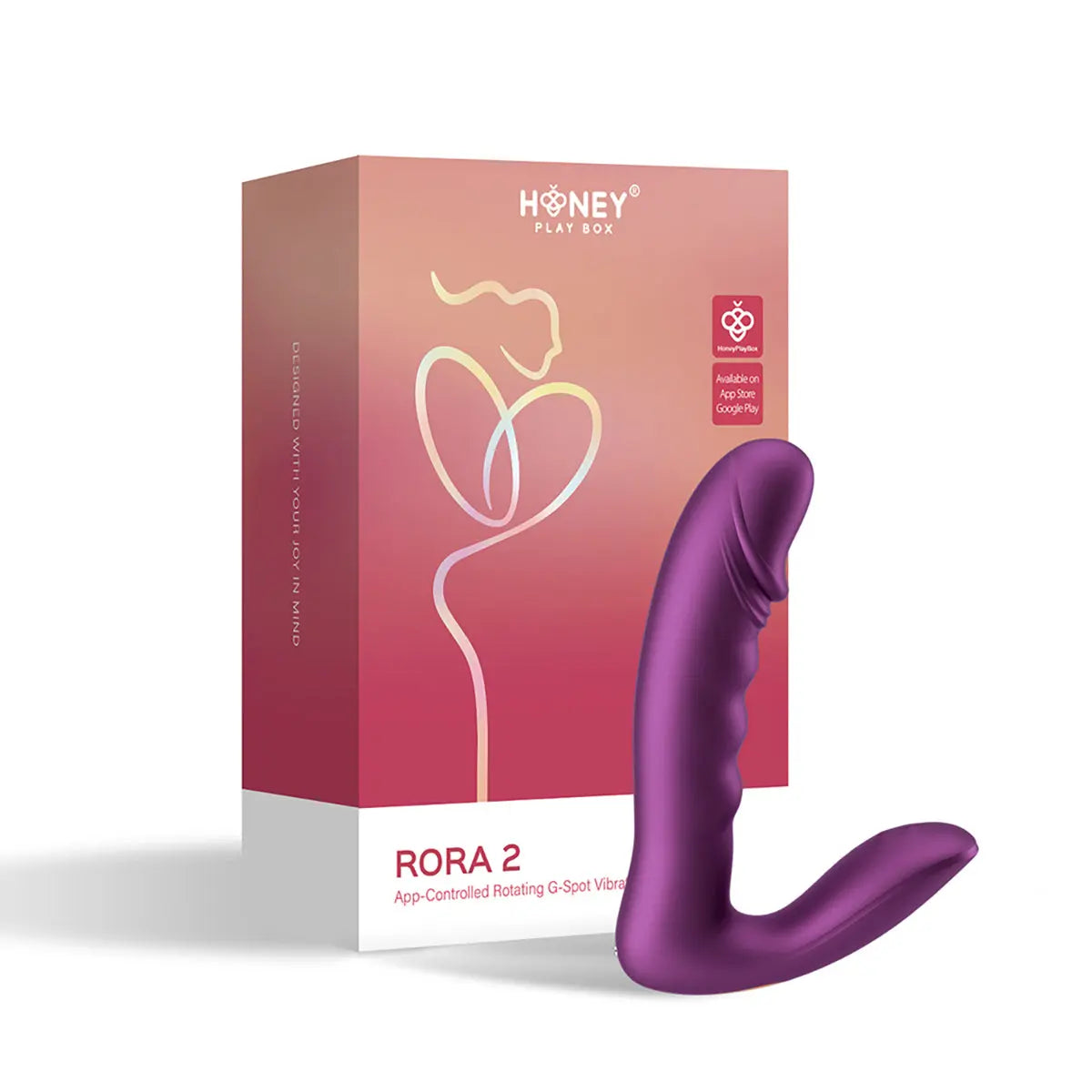 Honey Play Box Rora 2 App-Controlled Rotating G-Spot Vibrator & Clit Stimulator Honey Play Box