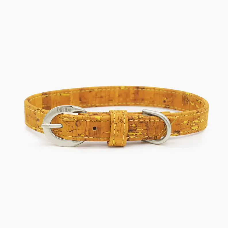 Honey Yellow Cork Leather Collar DIPHDA