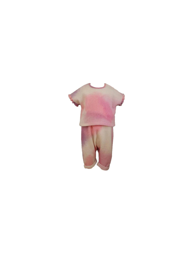 Honeycomb Tie-Dye Top and Pants Set Little Mass