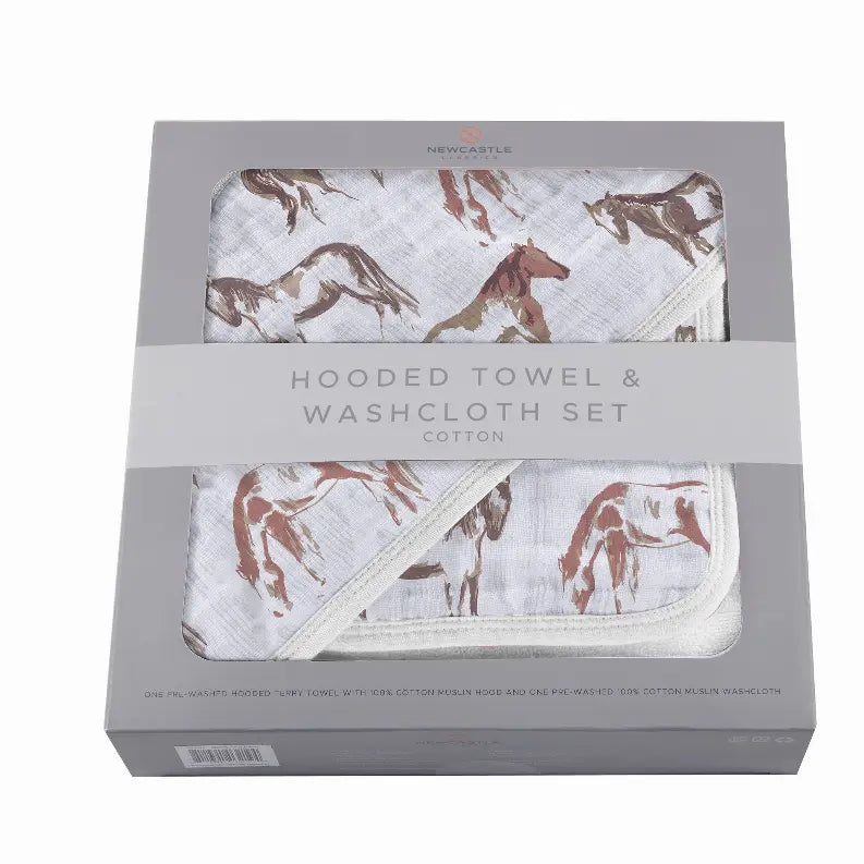 Hooded Towel and Washcloth Set Newcastle Classics