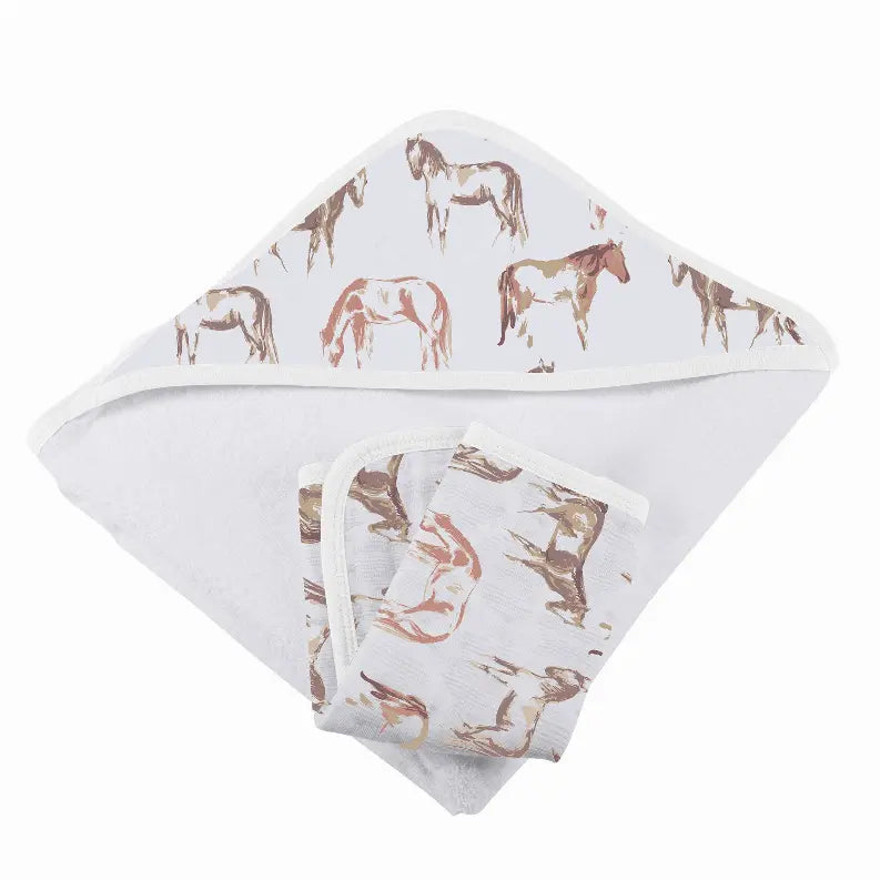 Hooded Towel and Washcloth Set Newcastle Classics