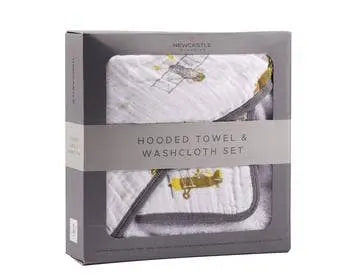 Hooded Towel and Washcloth Set Newcastle Classics