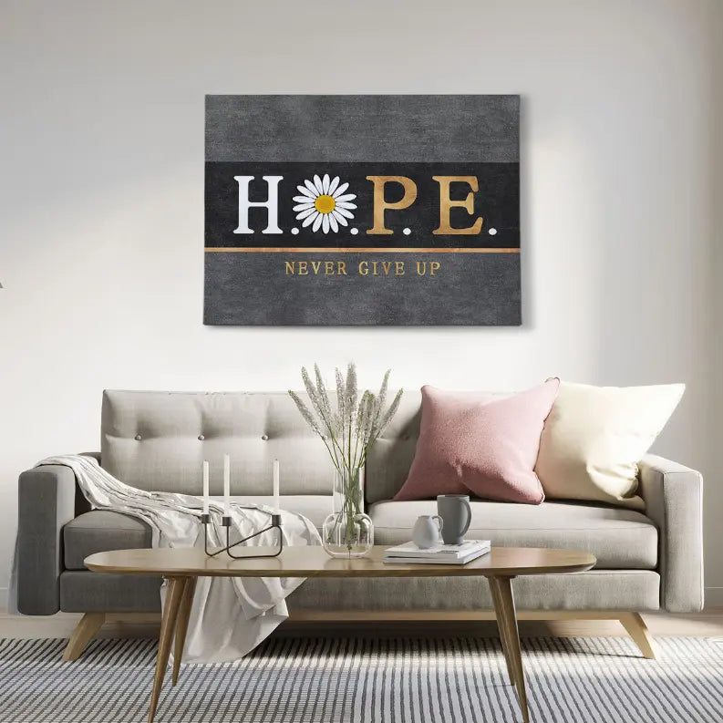 Hope Never Give Up Art Print Blankets2U
