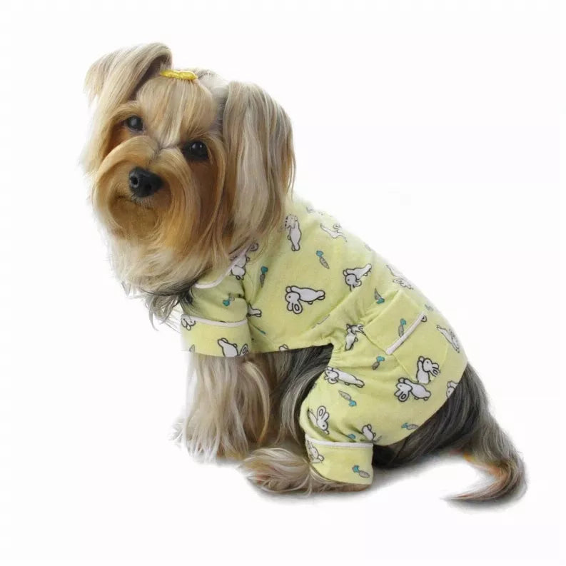 Hopping Bunny Flannel Pajamas Klippo Pet
