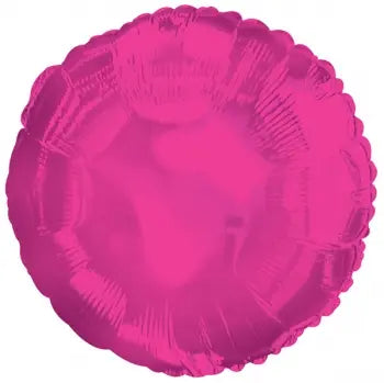 Hot Pink Round Mylar Balloon Harnel