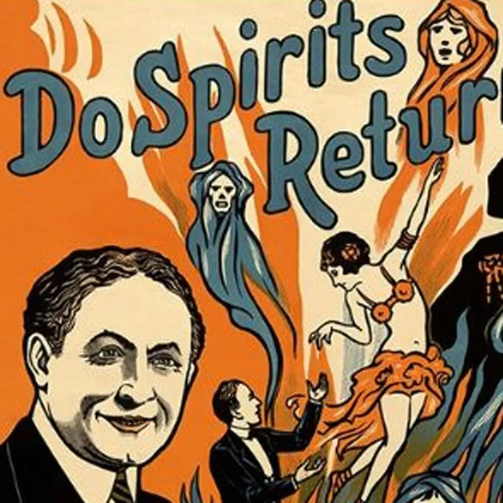 Houdini Spirits Vintage Magic Unframed Print Wall Art - GreatEagleInc