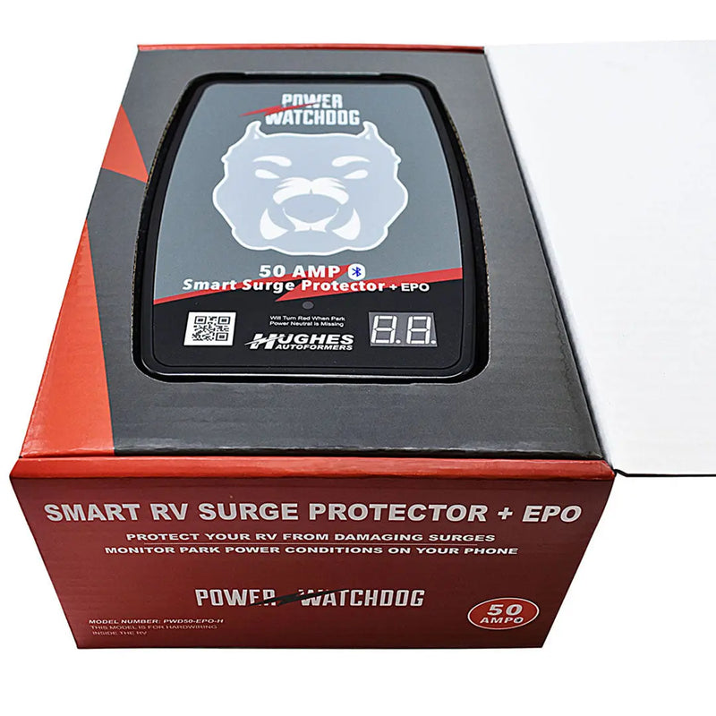Hughes Power Watchdog Bluetooth Hardwired Surge Protector With Epo - 50 Amp HUGHESAUTO