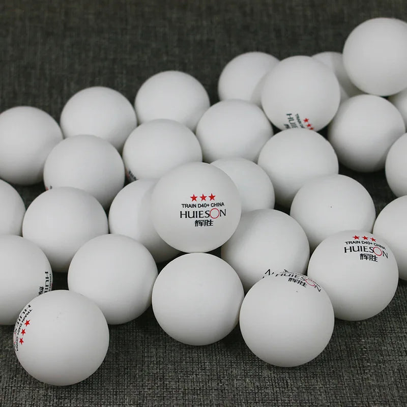 Huieson 20 50 100Pcs Table Tennis Balls 3 Star 40MM+ 2.8g Ping Pong Balls ABS Plastic for Adults Club Training