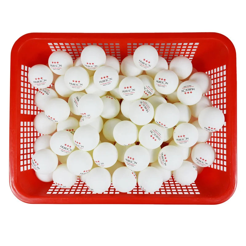 Huieson 30 50 100 Pcs English New Material Table Tennis Balls 3 Star 40mm+ 2.8g White Orange Ping Pong Balls ABS Training Balls