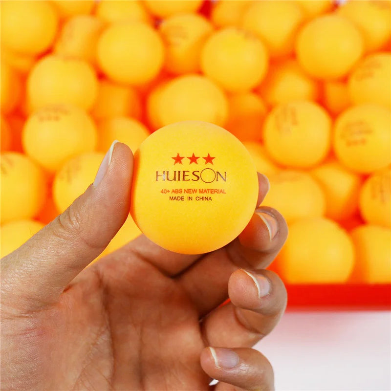 Huieson 30 50 100 Pcs English New Material Table Tennis Balls 3 Star 40mm+ 2.8g White Orange Ping Pong Balls ABS Training Balls