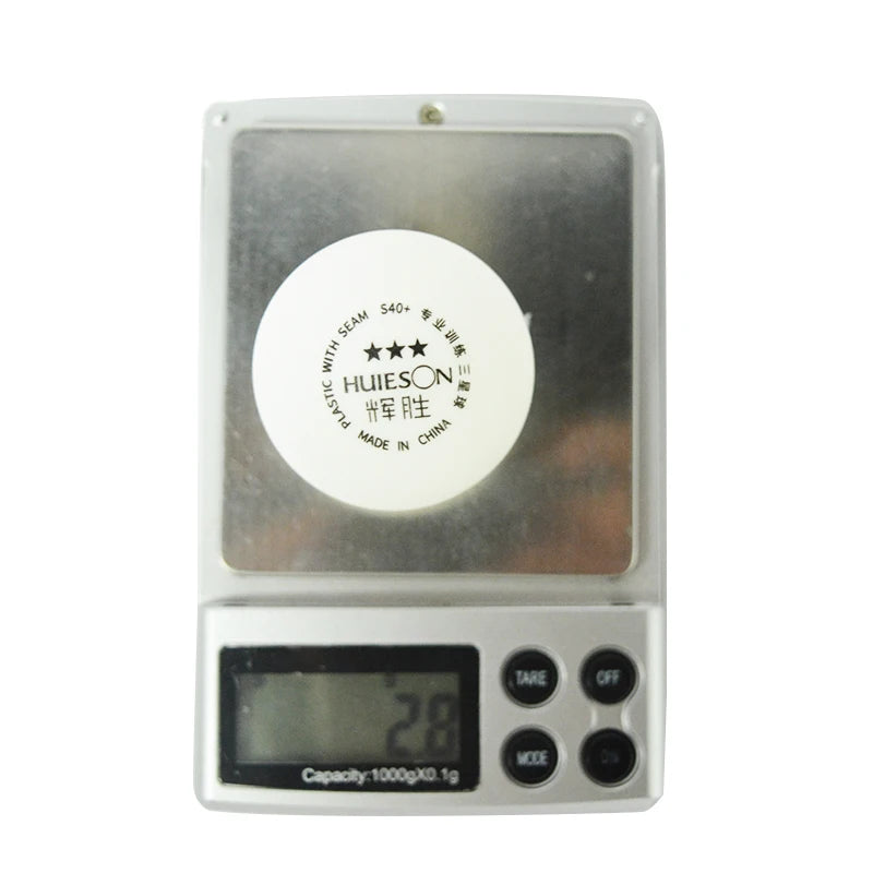 Huieson 6Pcs New Material Table Tennis Training Balls S40+ 3 Star ABS Plastic Ping Pong Balls for Table Tennis Training