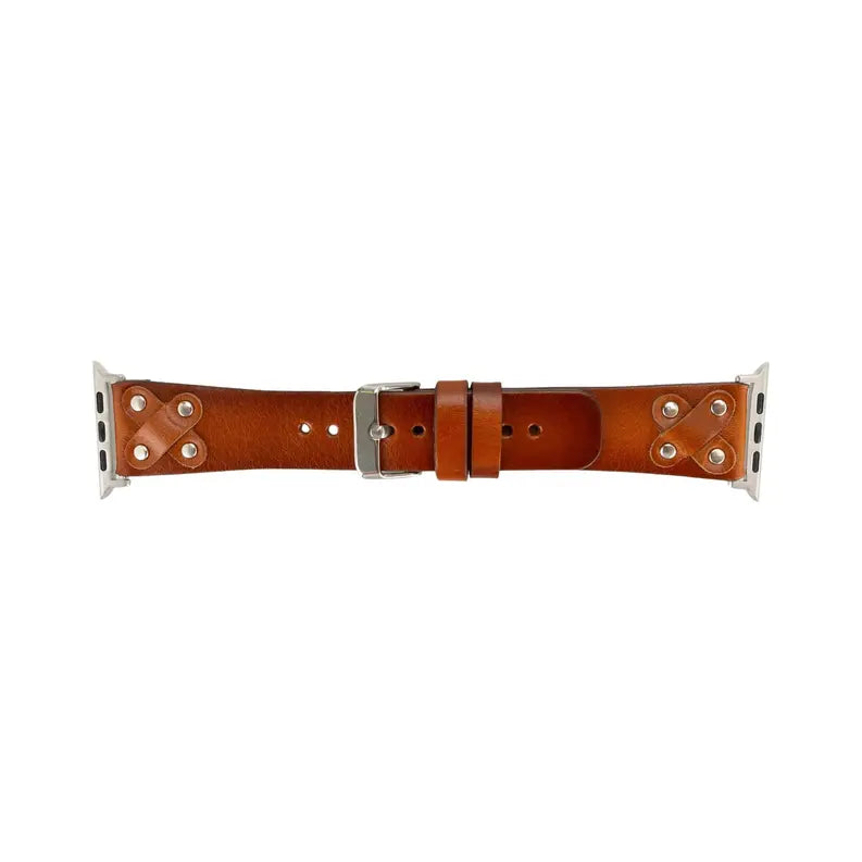 Hulett Leather Bands for Apple Watch Ultra,8,7 and SE Toronata