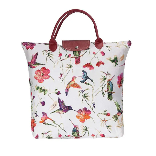 Hummingbird Foldaway Grocery Bag Signare USA