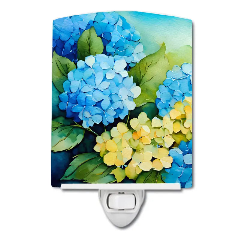 Hydrangeas Ceramic Night Light Caroline's Treasures