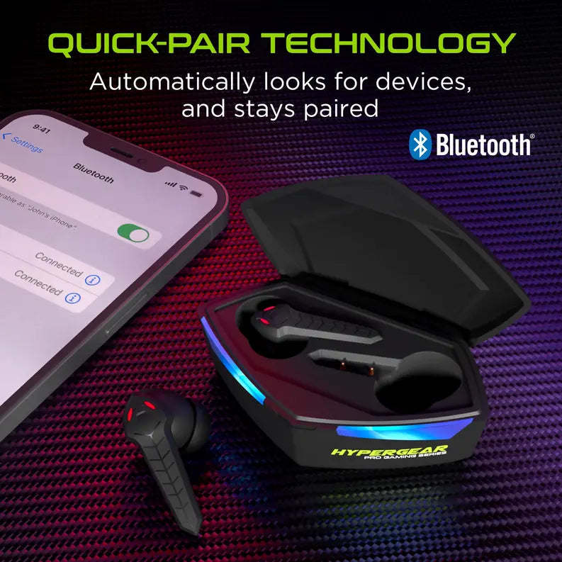 HyperGear CobraStrike True Wireless Gaming Earbuds HyperGear