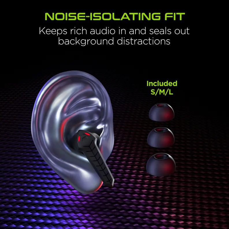 HyperGear CobraStrike True Wireless Gaming Earbuds HyperGear