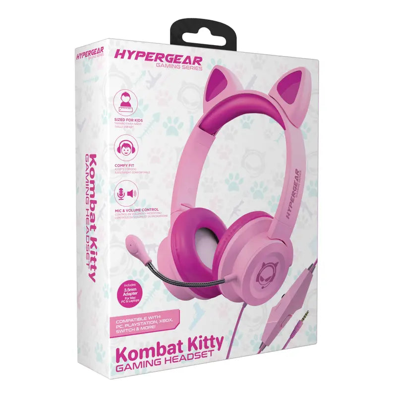 HyperGear Kombat Kitty Gaming Headset with Detachable Mic HyperGear