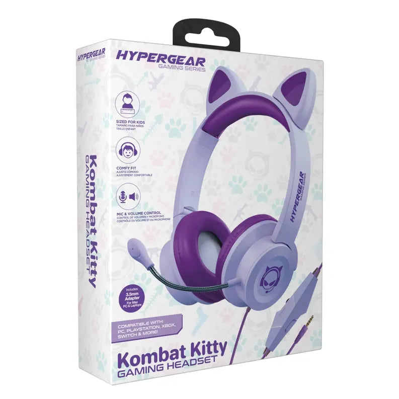 HyperGear Kombat Kitty Gaming Headset with Detachable Mic HyperGear