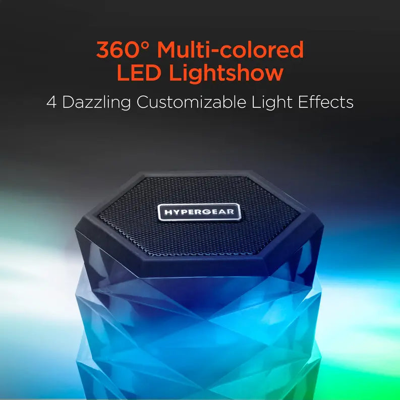 HyperGear LYTE Mini Wireless LED Speaker - Black HyperGear