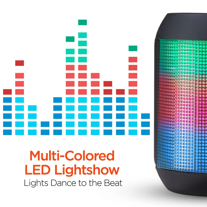 HyperGear Rave Mini Wireless LED Speaker Black HyperGear
