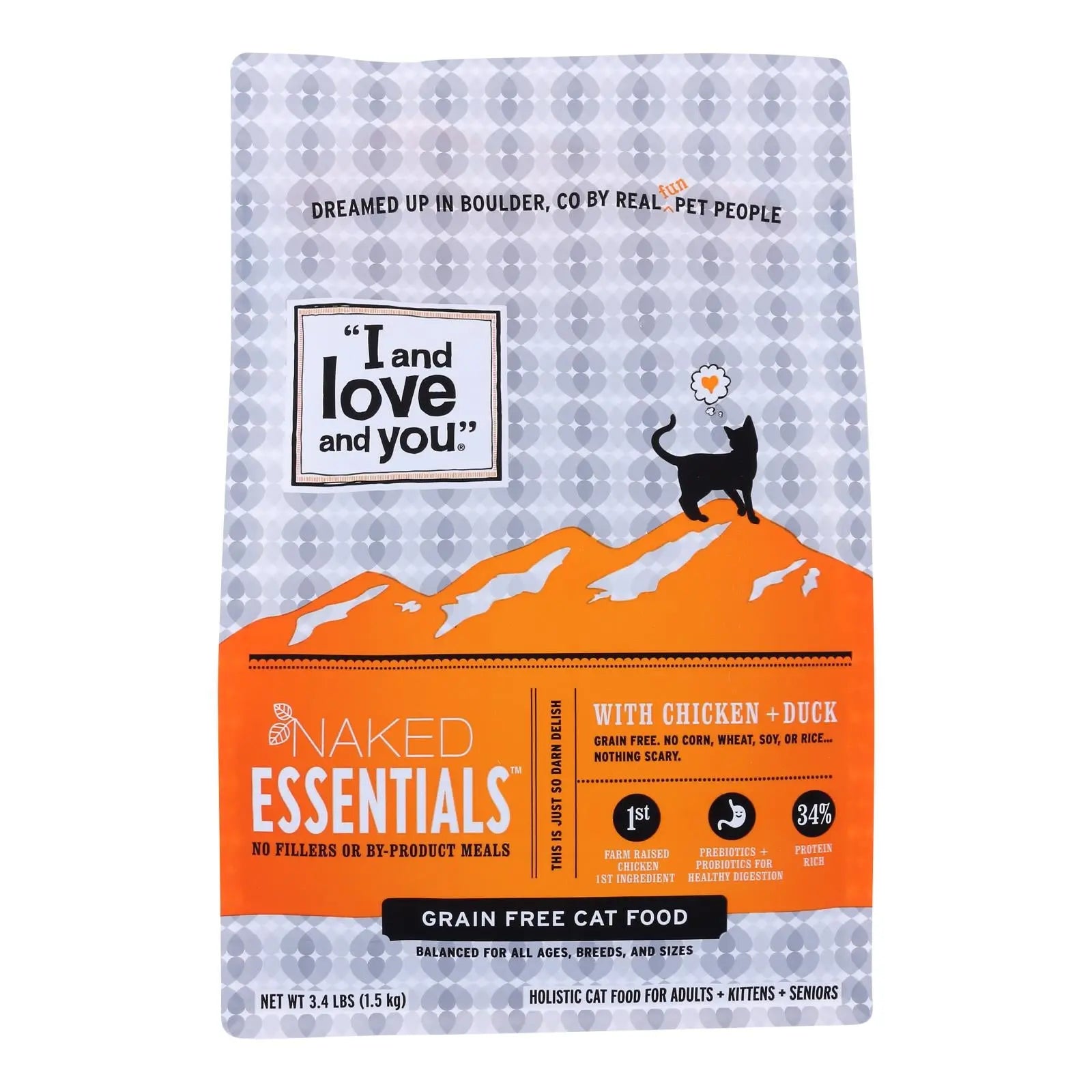 I And Love And You - Cat Kibble Chicken And Duck - Case Of 4-3.4 Lb I And Love And You