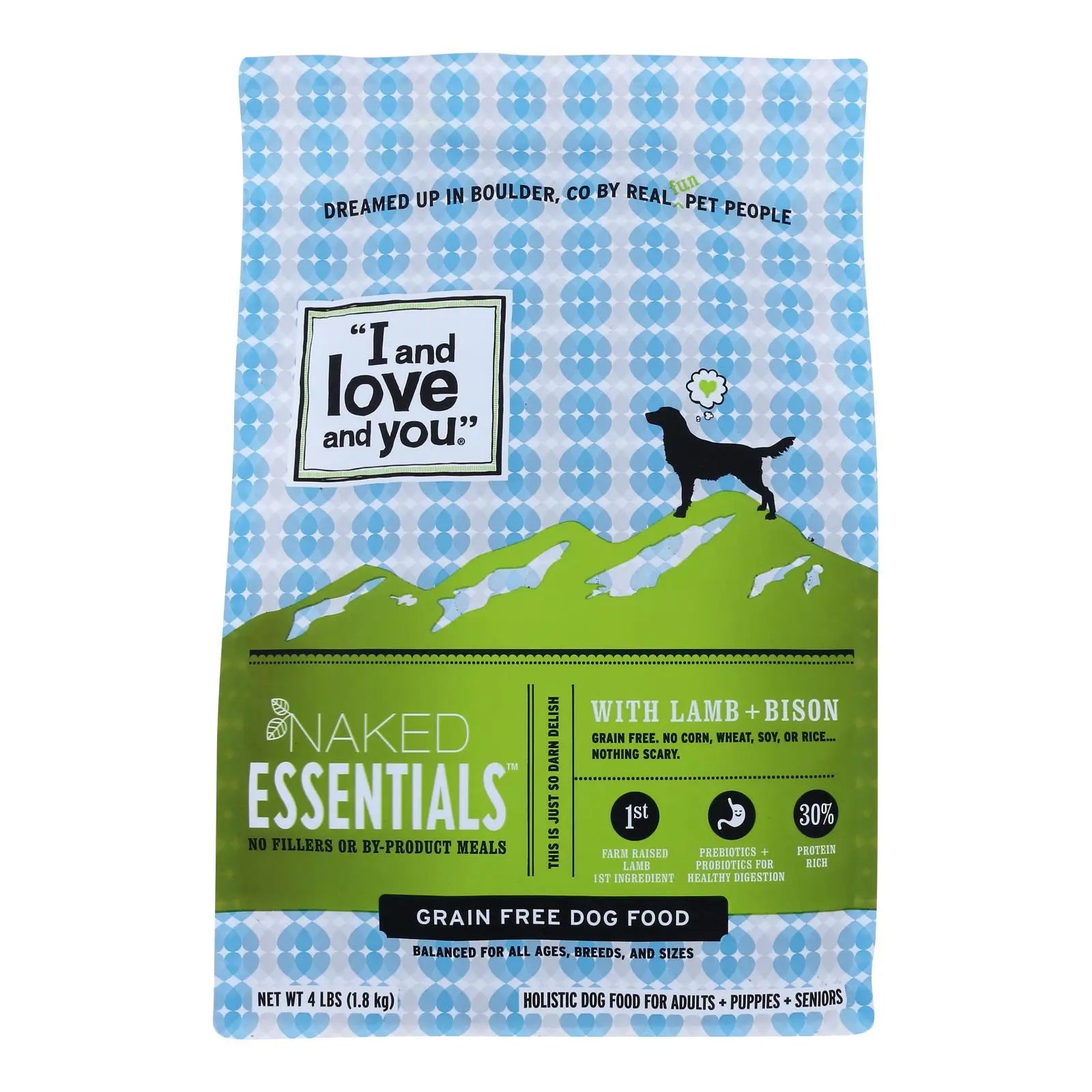 I And Love And You - Dog Kibble Lamb And Bison - Case Of 4-4 Lb I And Love And You