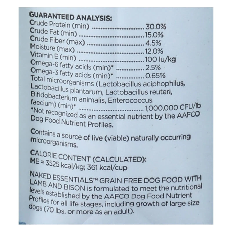 I And Love And You - Dog Kibble Lamb And Bison - Case Of 4-4 Lb I And Love And You