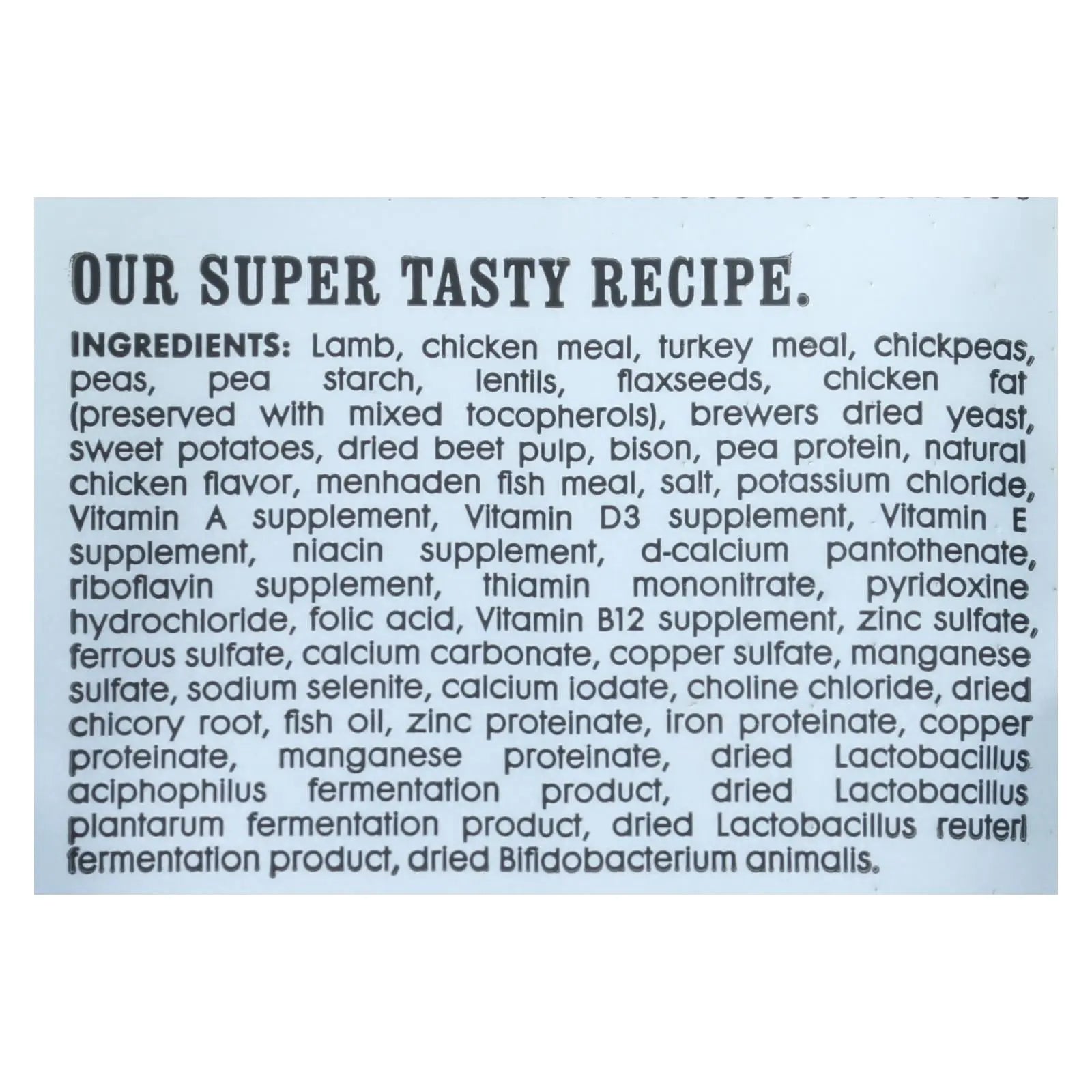 I And Love And You - Dog Kibble Lamb And Bison - Case Of 4-4 Lb I And Love And You