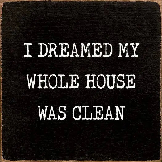 I Dreamed My Whole House Was Clean Sawdust City