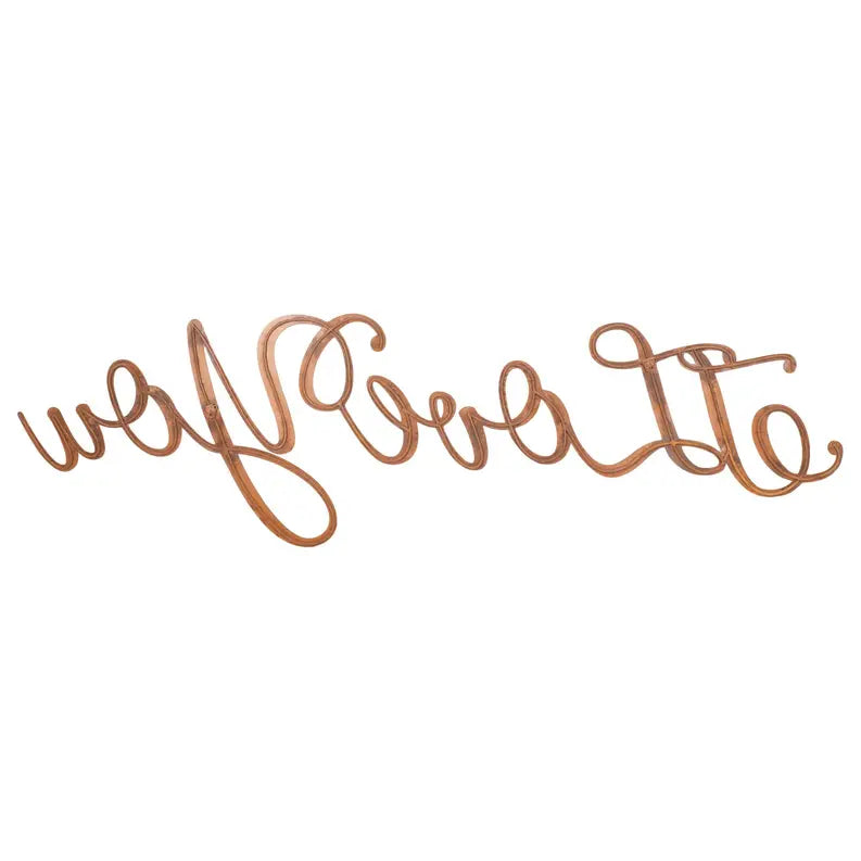 I Love You Copper Metal Word Wall Plaque Dicksons Inc