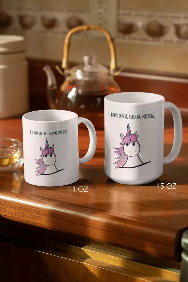 I Think You're Fucking Magical Coffee Mug Black Cat Bazaar