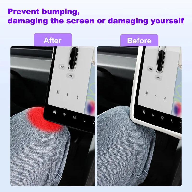 IPENGEN For Tesla Highland Screen Protector Silicone Frame Display Edge Central Control Accessories For Tesla Model 3 Y GreatEagleInc