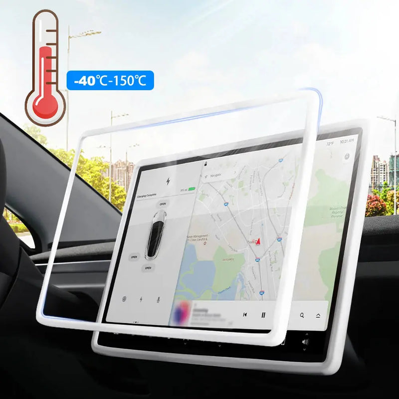 IPENGEN For Tesla Highland Screen Protector Silicone Frame Display Edge Central Control Accessories For Tesla Model 3 Y GreatEagleInc