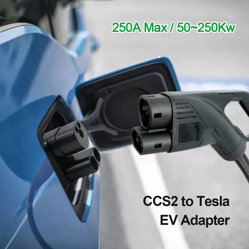 ISIGMA CCS2 To Tesla EV Charger Adapter CCS2 To TPC Convertor 250A Electric Vehicle Charging Adapter Fit For Tesla Electric Car GreatEagleInc