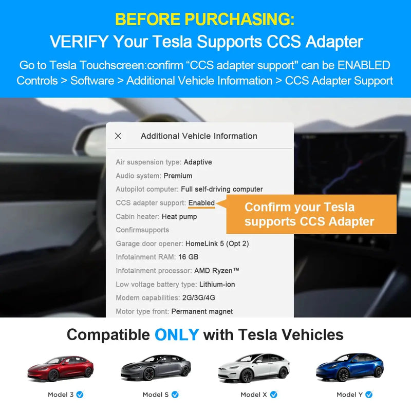 ISIGMA CCS2 To Tesla EV Charger Adapter CCS2 To TPC Convertor 250A Electric Vehicle Charging Adapter Fit For Tesla Electric Car GreatEagleInc