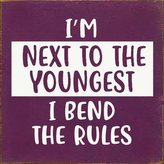 I'm Next To The Youngest I Bend The Rules Sawdust City