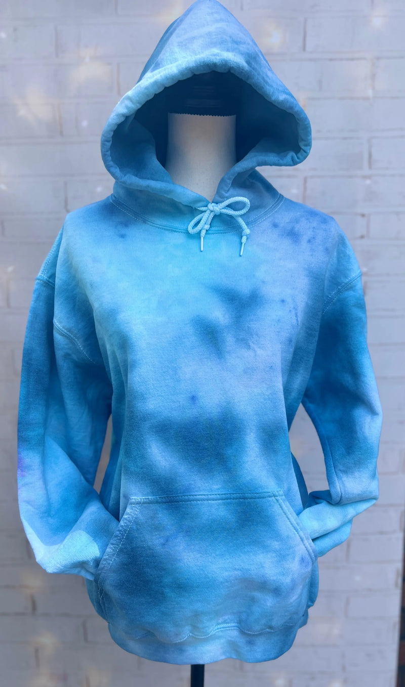 Ice Dyed Tie Dye Hoodie The Blended Owl