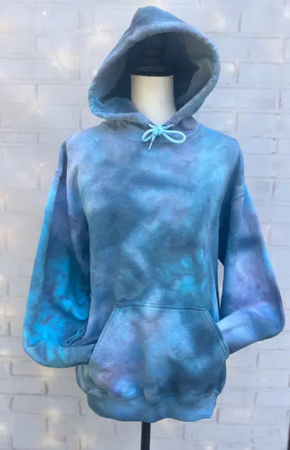 Ice Dyed Tie Dye Hoodie The Blended Owl