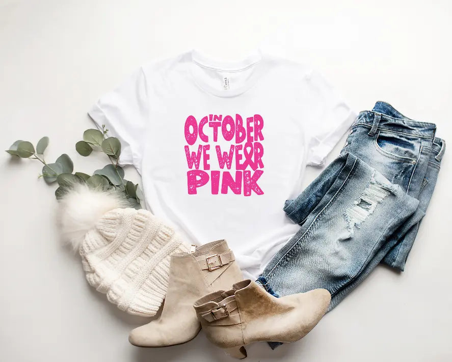In October We Wear Pink-Shirt Bella Bean