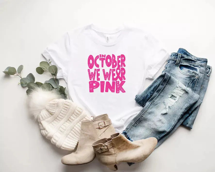In October We Wear Pink-Shirt Bella Bean