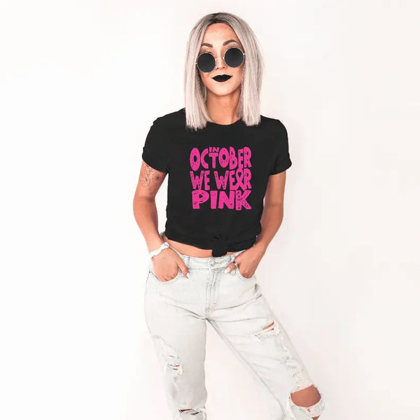 In October We Wear Pink-Shirt Bella Bean