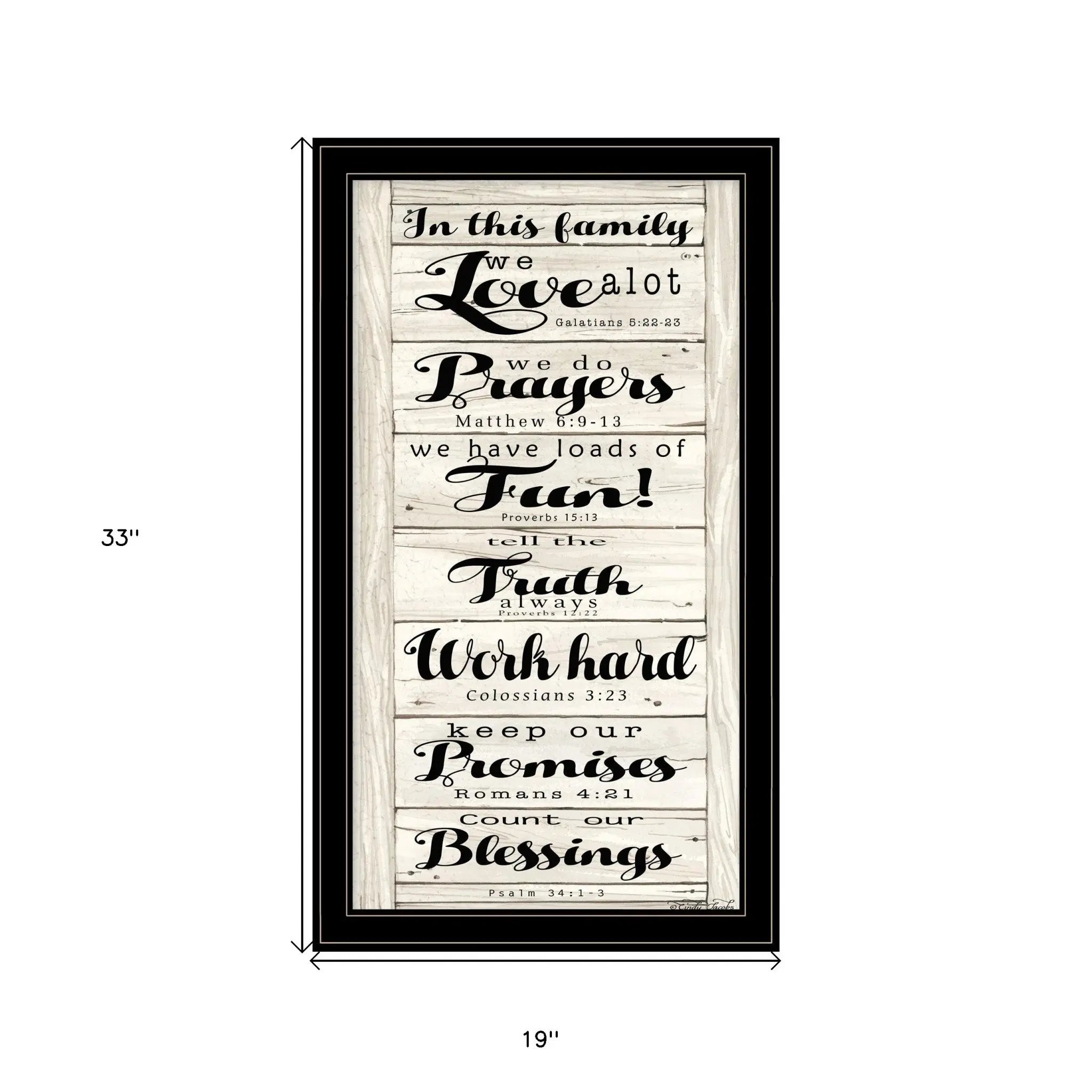 In this Family 2 Black Framed Print Wall Art - GreatEagleInc