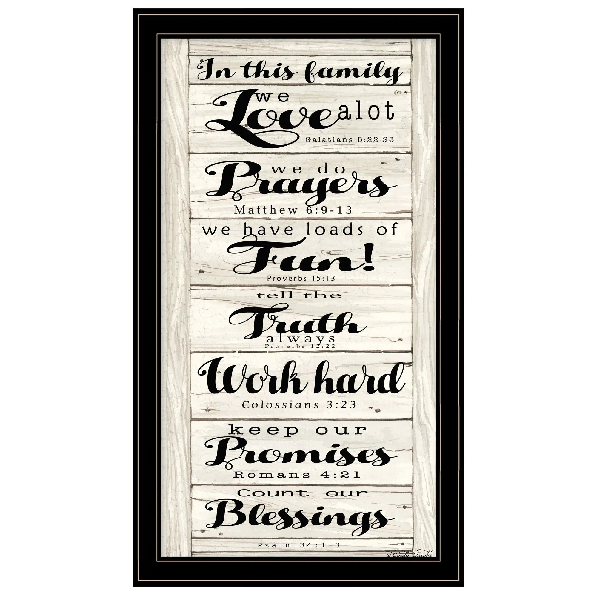 In this Family 2 Black Framed Print Wall Art - GreatEagleInc