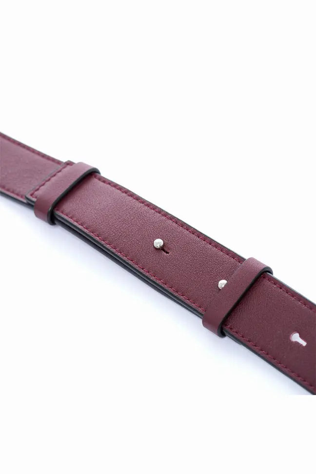 Incomplete | Burgundy flap bag Fangyan