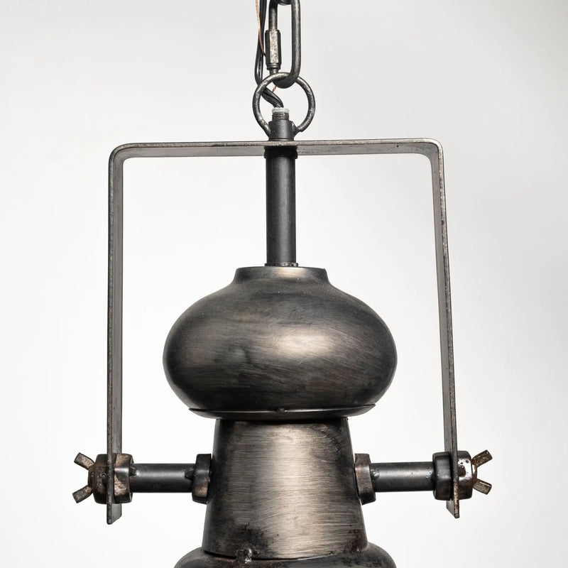 Industrial Gray Metal Hanging Pendant Light Homeroots Lighting