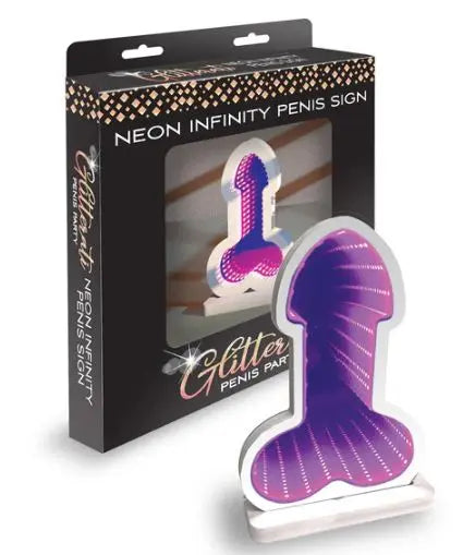 Infinity Penis Neon Light Glitterati Little Genie