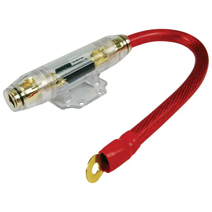 Installation Solution Anl In-line Fuse Holder & 100 Amp Fuse With 12" 0ga. Cable Nippon