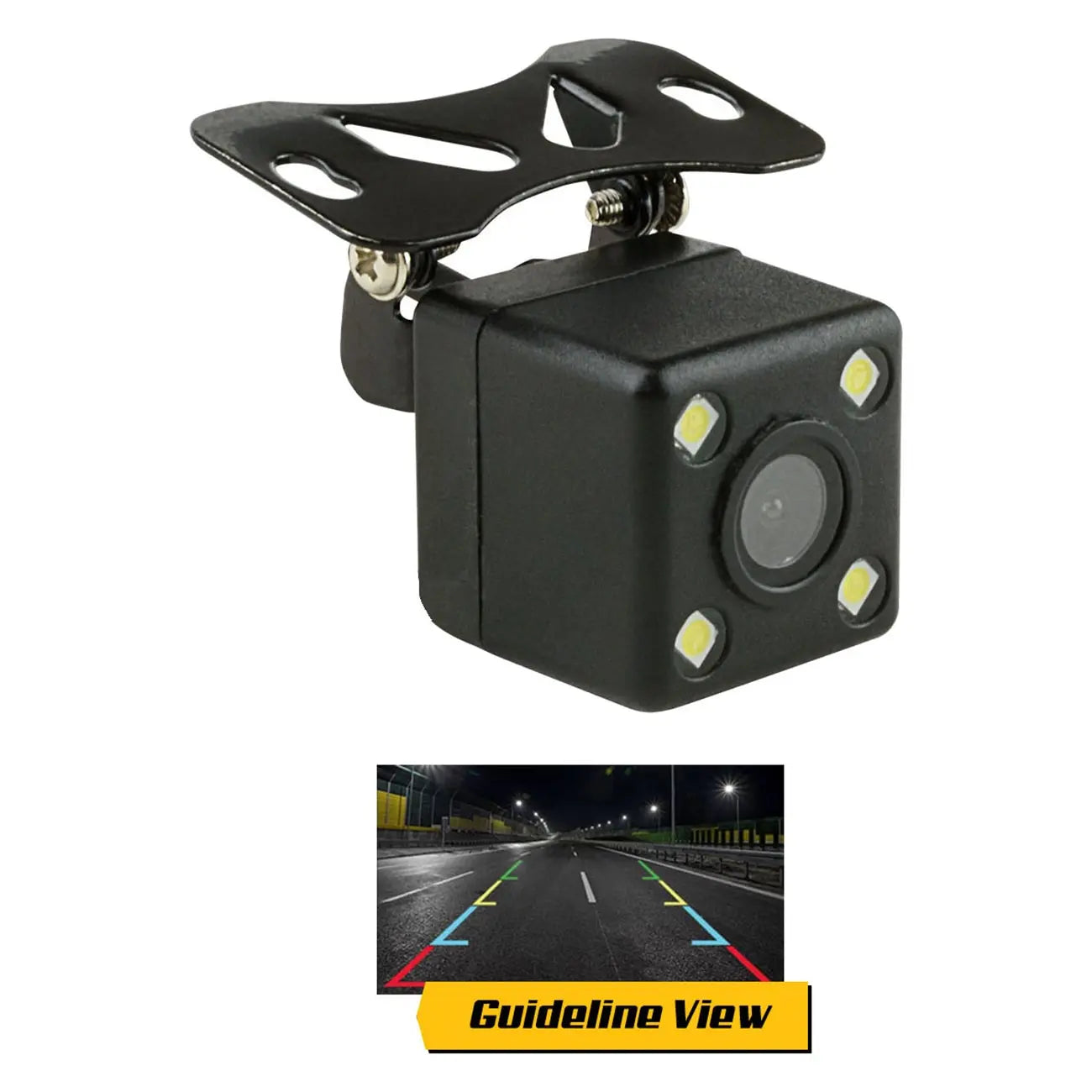 Installation Solution Car Rear View Camera 4 Led Lights With Guideline View Nippon