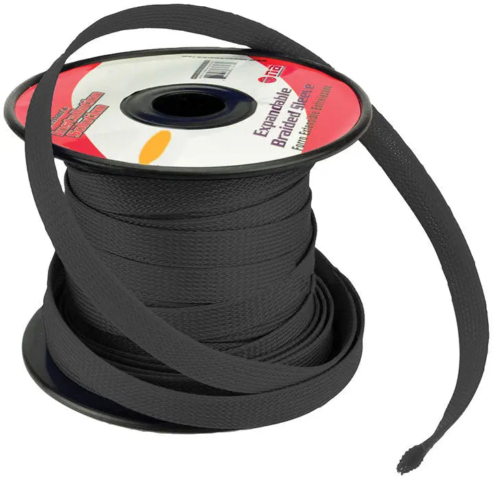 Installation Solution Expandable Braided Sleeve - Black (3/4" X 100 Feet) Nippon